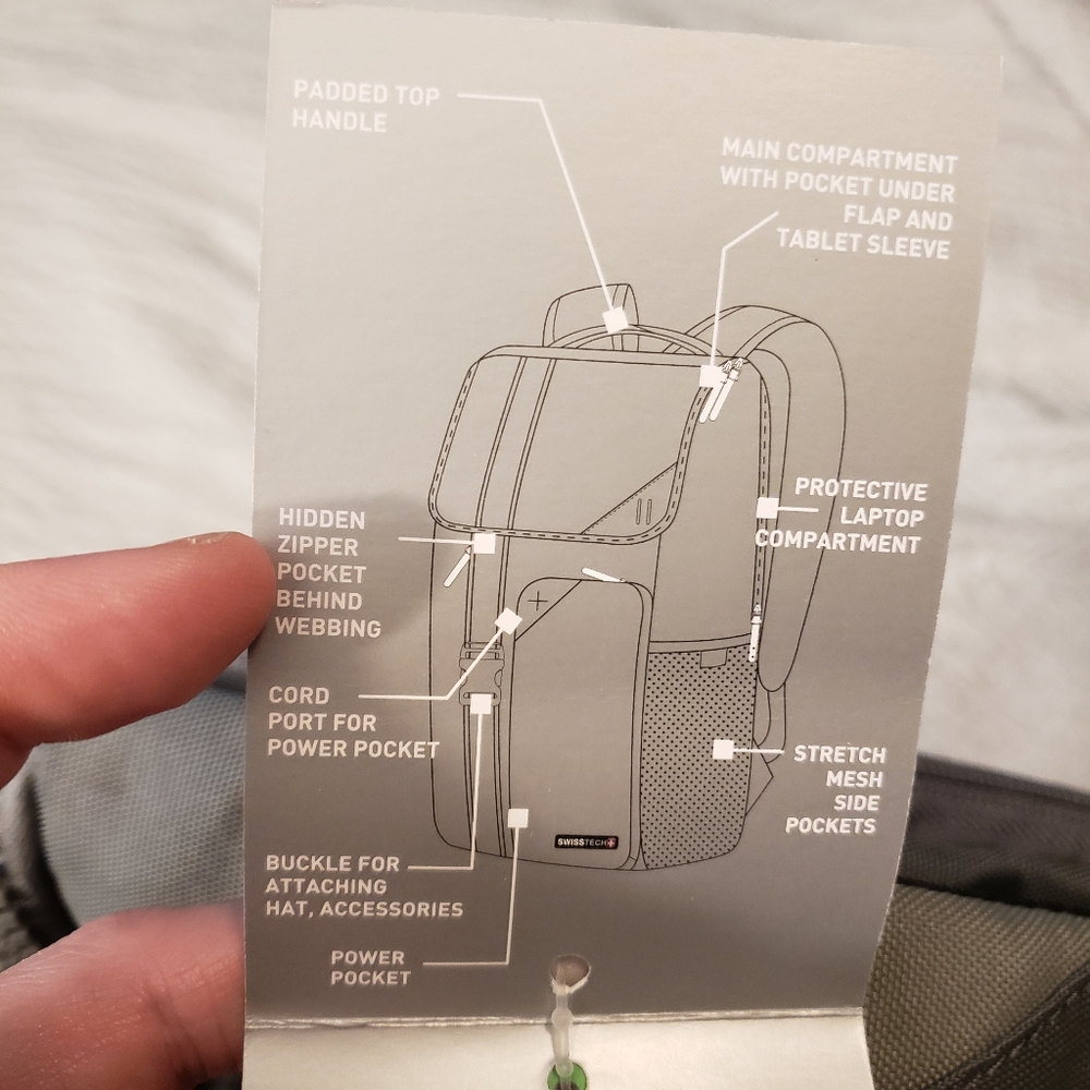 Nwt swiss tech laptop backpack - Picture 9 of 13